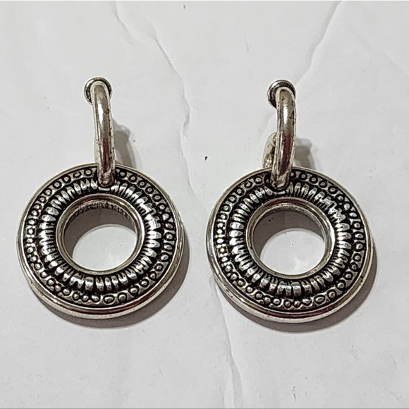 BRIGHTON TUNISIA Dangle Silver Post Earrings - Picture 3 of 7